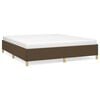 vidaXL Boxspringbettgestell Dunkelbraun 180x200 cm Stoff