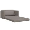vidaXL Schlafsofa 110cm Taupe Stoff