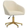vidaXL Esszimmerstuhl Drehbar Creme Samt