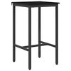 vidaXL Bartisch 52 x 52 x 90 cm Holzwerkstoff Schwarz Eichen-Optik