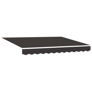 vidaXL Markisenersatzstoff Anthrazit 235 x 195 cm Polyester
