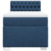vidaXL Boxspringbett mit Matratze Blau 80x200 cm Stoff