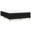 vidaXL Boxspringbett mit Matratze Schwarz 140x190 cm Stoff