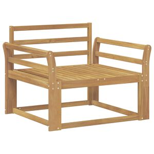 vidaXL Outdoor Mittelsofa Massivholz Akazie Wei&szlig;