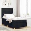 vidaXL Boxspringbett mit Matratze Schwarz 80 x 200 cm Stoff