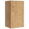 vidaXL Badezimmer-Wandschrank mit T&uuml;r FLORO Wachsbraun 35 x 30 x 60 cm