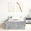 vidaXL Bettgestell Betongrau 90x190 cm Holzwerkstoff