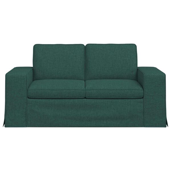 vidaXL Sofa Dunkelgr&uuml;n Gesamtabmessungen: 162 x 80 x 82 cm (B x T x H)
