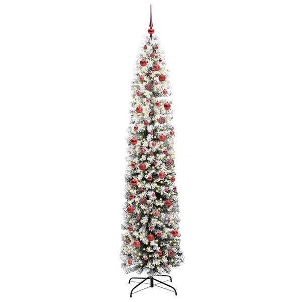 vidaXL K&uuml;nstlicher Weihnachtsbaum mit 300 LEDs mit St&auml;nder Gr&uuml;n 240 cm