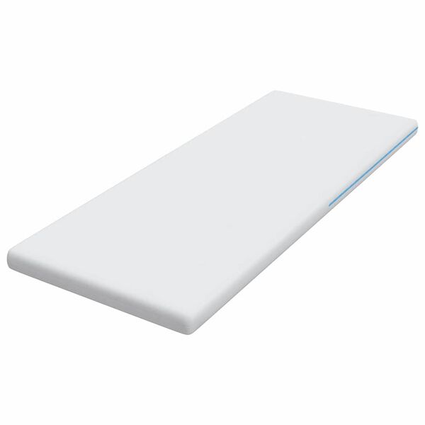 vidaXL Matratzenauflage Wei&szlig; 80 x 200 cm Jacquard-Stoff