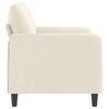 vidaXL 2-Sitzer-Sofa Creme 120 cm Samt