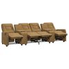 vidaXL Relaxsofa 4-Sitzer mit Getr&auml;nkehaltern Taupe