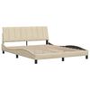 vidaXL Bettgestell ohne Matratze "Hanko" Creme 160x200 cm Stoff