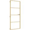 vidaXL Innent&uuml;r Schlank Golden 83x201,5 cm Hartglas und Aluminium