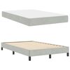 vidaXL Boxspringbett mit Matratze Hellgrau 120 x 220 cm Stoff