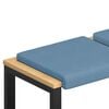 vidaXL Bankkissen 4 Stk. Cord Blau Tiefe 35 cm