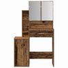 vidaXL Schminktisch mit Regal Altholz 80 x 35 x 132 cm Holzwerkstoff