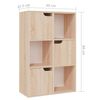vidaXL B&uuml;cherregal Sonoma-Eiche 60x27,5x88 cm Holzwerkstoff