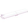 vidaXL Tischplatte 220x40x(2-6) cm Massivholz Behandelt Baumkante