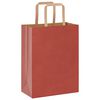 vidaXL Papiertragetaschen 50 Stk. mit Henkeln Rot 21x11x28 cm