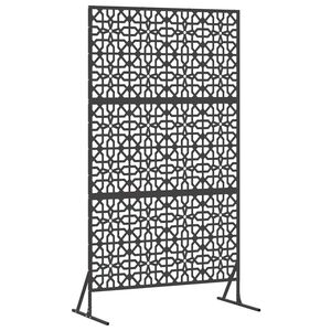 vidaXL Sichtschutz 100 x 50 x 180 cm Stahl Schwarz