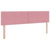 vidaXL Bett mit Stauraum und LED mit Matratze Rosa 180 x 200 cm Samt