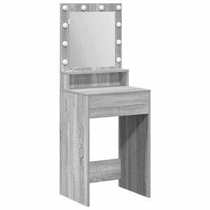 vidaXL Schminktisch Graues Sonoma 50 x 41 x 135 cm Holzwerkstoff