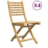 vidaXL Klappst&uuml;hle, 4 St&uuml;ck, 43 x 54 x 88 cm, Bambus