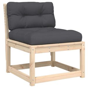 vidaXL Gartensofa mit Kissen Massivholz Kiefer