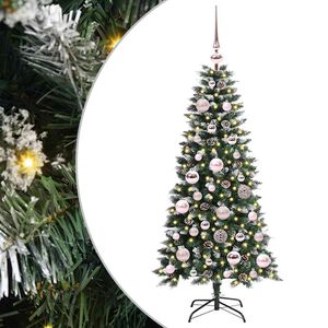 vidaXL K&uuml;nstlicher Weihnachtsbaum Gr&uuml;n 120 cm PVC, Plastik und Stahl