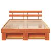 vidaXL Bettrahmen Wachsbraun 150 x 200 cm Massives Kiefernholz