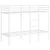 vidaXL Etagenbett ohne Matratze Wei&szlig; 75x190 cm Stahl