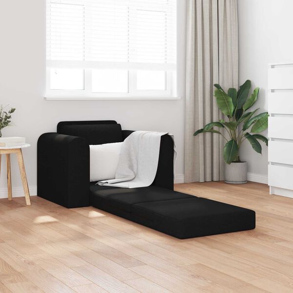 vidaXL Schlafsofa Schwarz 98 x 71 x 83 cm Stoff