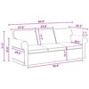 vidaXL Sofa Set 2 pcs Dunkelgrau 215 x 82 x 80 cm Stoff