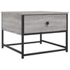 vidaXL Couchtisch Grau Sonoma 51x51x40 cm Holzwerkstoff