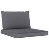 vidaXL 6-tlg. Garten-Lounge-Set mit Anthrazit Kissen