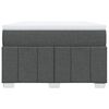vidaXL Boxspringbett mit Matratze Dunkelgrau 120x190 cm Stoff