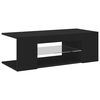 vidaXL TV-Schrank mit LED-Leuchten Schwarz 90x39x30cm