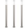 vidaXL Pollerleuchten 3er 110 cm Edelstahl IP44