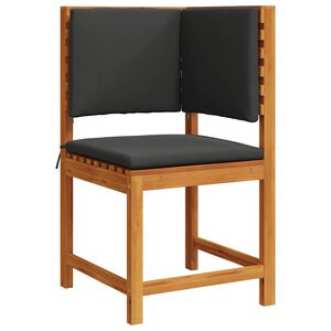 vidaXL Gartenstuhl mit Kissen Braun 50 x 50 x 91cm Massivholz Akazie