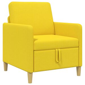 vidaXL Sofa mit Stauraum Helles Gelb 72 x 78 x 87 cm Polyester