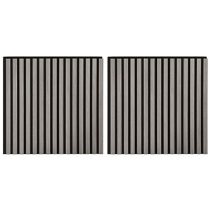 vidaXL Wandpaneele 2 stk. 60,5 x 60 cm Grau