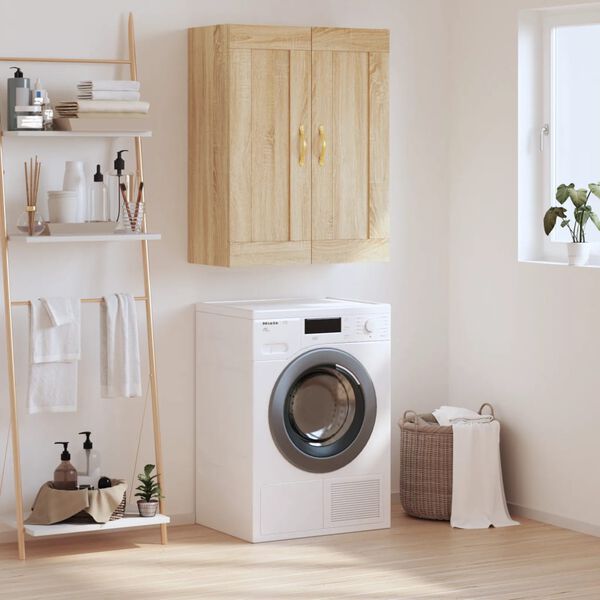vidaXL Wandschrank Sonoma-Eiche 69,5x34x90 cm Holzwerkstoff