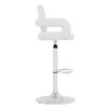 vidaXL Barhocker Wei&szlig; Kunstleder