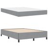 vidaXL Boxspringbett mit Matratze Hellgrau 140 x 190 cm Stoff