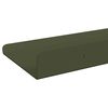 vidaXL Schwebendes Regal 2 pcs Olive Gr&uuml;n 40 x 8,5 x 2,5 cm Stahl