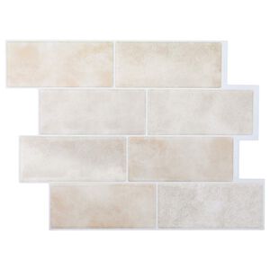 vidaXL U-Bahn-Fliese 20 pcs Beige Marmor 29 x 21 cm