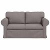 vidaXL Sofa Taupe 155 x 82 x 80 cm Stoff