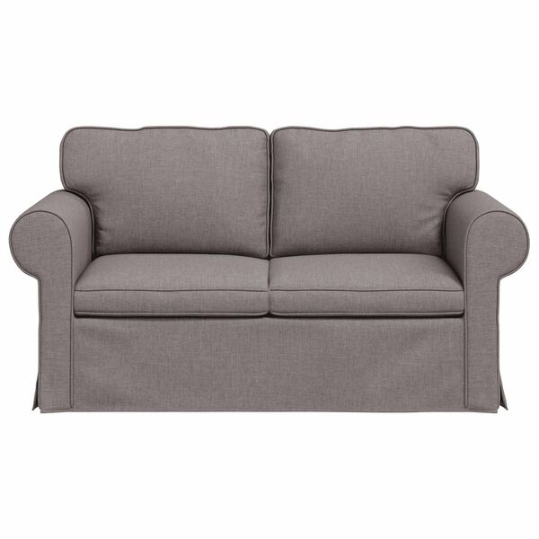 vidaXL Sofa Taupe 155 x 82 x 80 cm Stoff