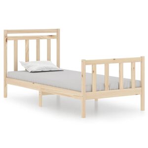 vidaXL Massivholzbett 90x190 cm